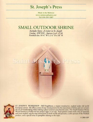 Small Outdoor Shrine Wood Plan