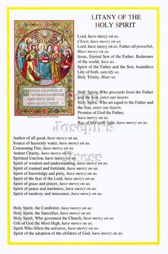 Holy Spirit Litany Card