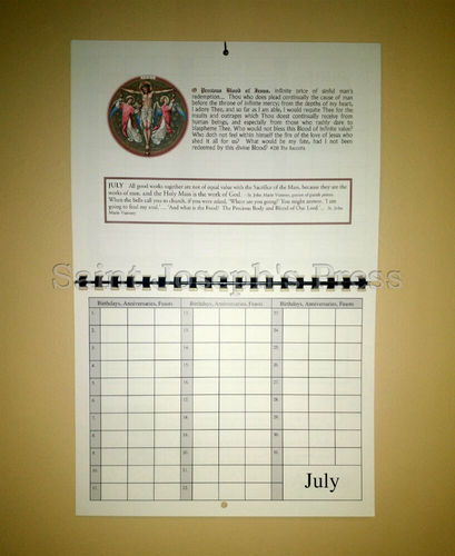 Catholic Remembrance Calendar