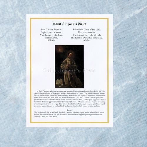 Saint Anthony's Brief and History Print