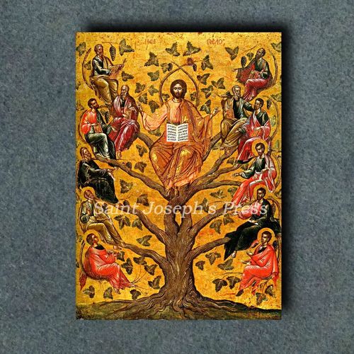 Christ the True Vine Icon - 5" x 7" Print