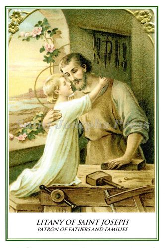 Saint Joseph Litany Card