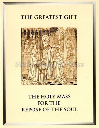 Repose of the Soul Spiritual Bouquet Card