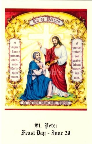 St. Peter the Apostle Prayer Card