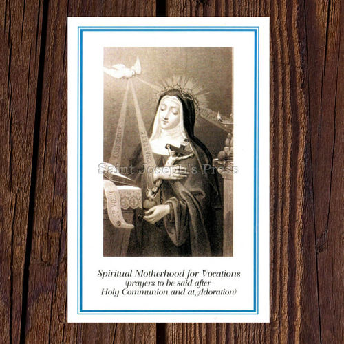 Spiritual Motherhood for Vocations Holy Card