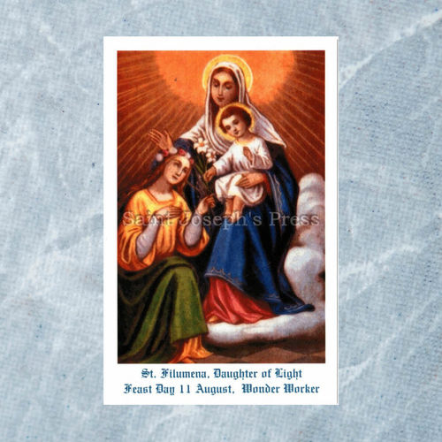 St. Filumena Holy Card