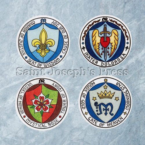Symbols of Mary Stickers