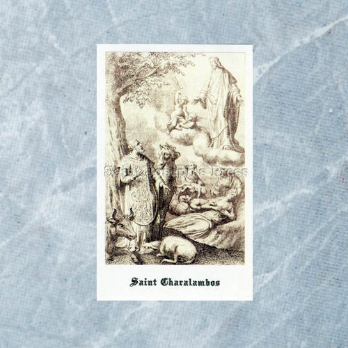 Saint Charalambos Holy Card
