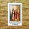 Blessed Virgin Mary Prayer Card - Blue Border