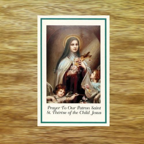 Patron Saint Holy Card - St. Therese of Lisieux