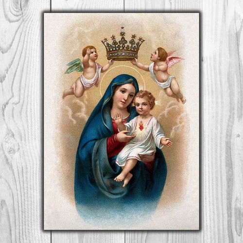 The Virgin of the Sacred Heart of Jesus Print