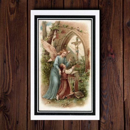 Prayer to One's Guardian Angel Holy Card