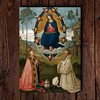 The Blessed Virgin in Glory with St. Gregory & St. Benedict Print